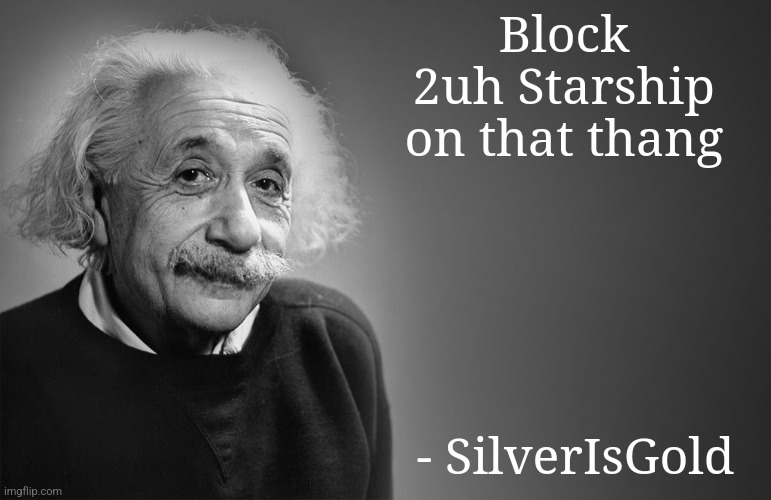 albert einstein quotes | Block 2uh Starship on that thang; - SilverIsGold | image tagged in albert einstein quotes | made w/ Imgflip meme maker