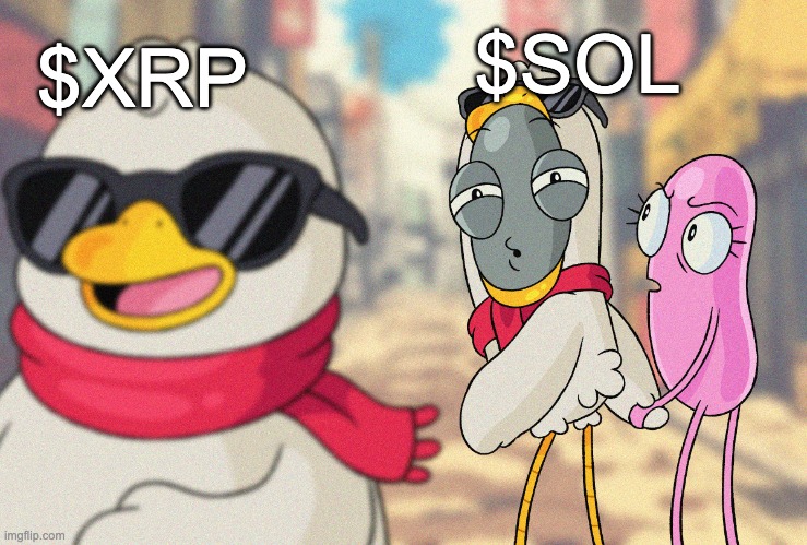 jealous | $SOL; $XRP | image tagged in jealous | made w/ Imgflip meme maker