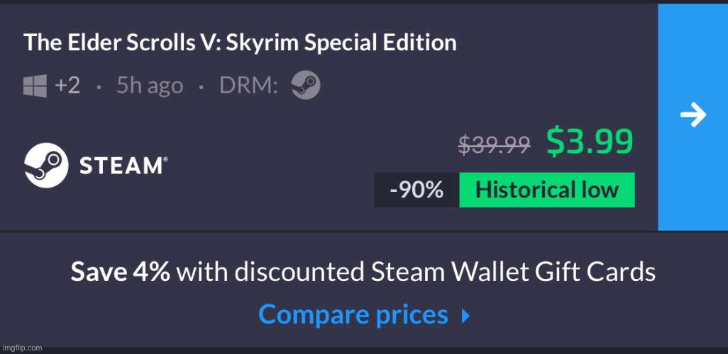 $4 is the lowest price it’s ever been? | made w/ Imgflip meme maker