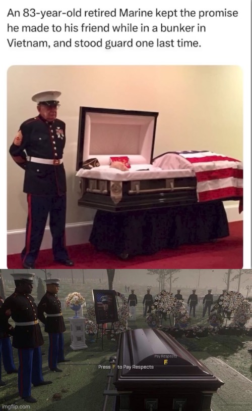 image tagged in press f to pay respects,veterans,respect | made w/ Imgflip meme maker