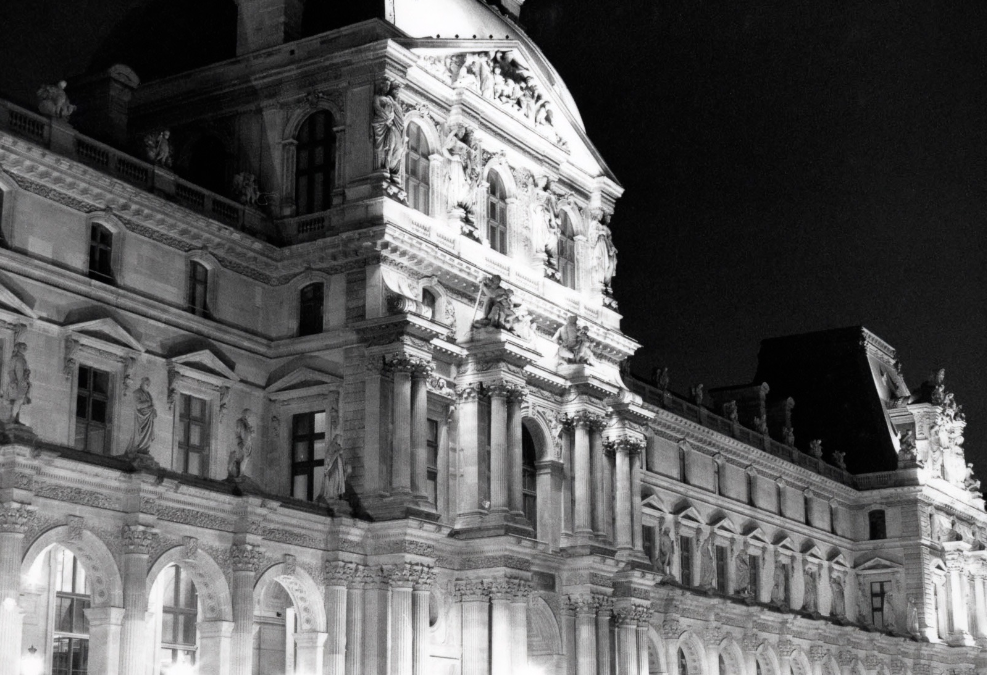 Paris, Nighttime. Blank Meme Template