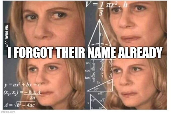 thinking lady Blank Meme Template