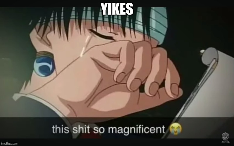 This shit so magnificent | YIKES | image tagged in this shit so magnificent | made w/ Imgflip meme maker