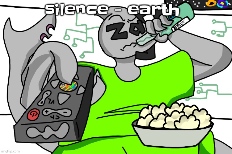 paperwhite dont even got audio | silence - earth | image tagged in zap waching tv | made w/ Imgflip meme maker
