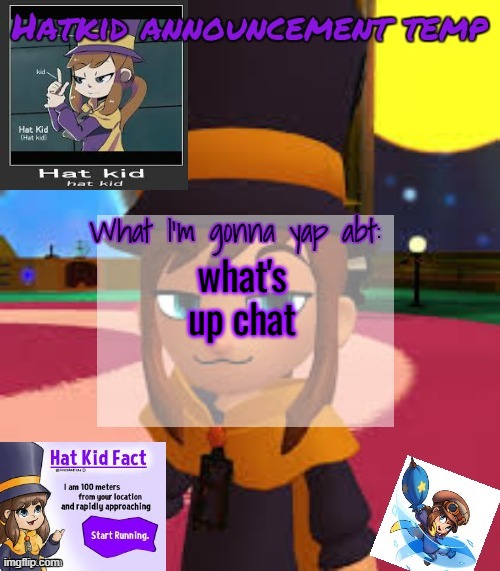 hat | what's up chat | image tagged in hat | made w/ Imgflip meme maker