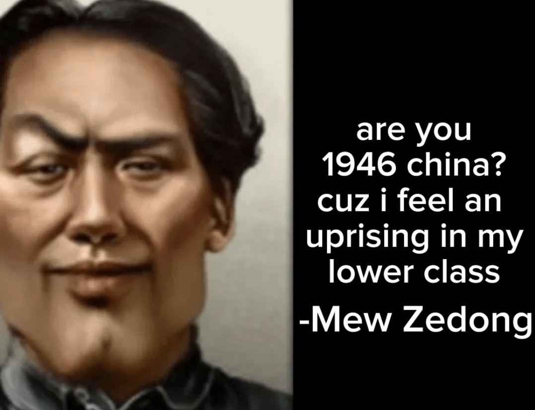 Mew zedong Blank Meme Template