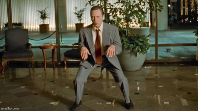 Christopher Walken Dancing Fatboy Slim Music Video | image tagged in christopher walken dancing fatboy slim music video | made w/ Imgflip meme maker