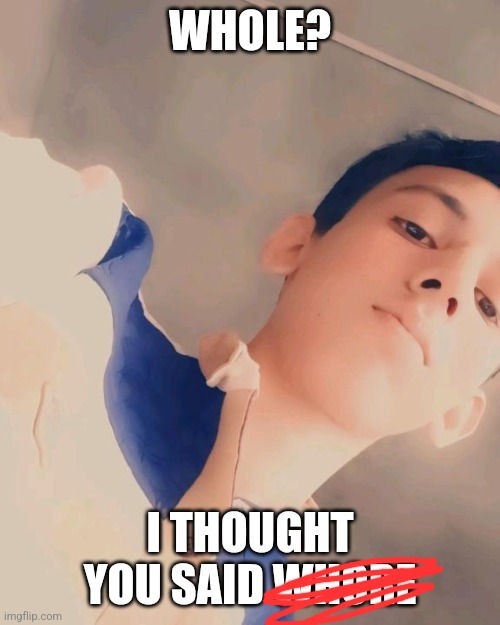 WHOLE? I THOUGHT YOU SAID WHORE | made w/ Imgflip meme maker