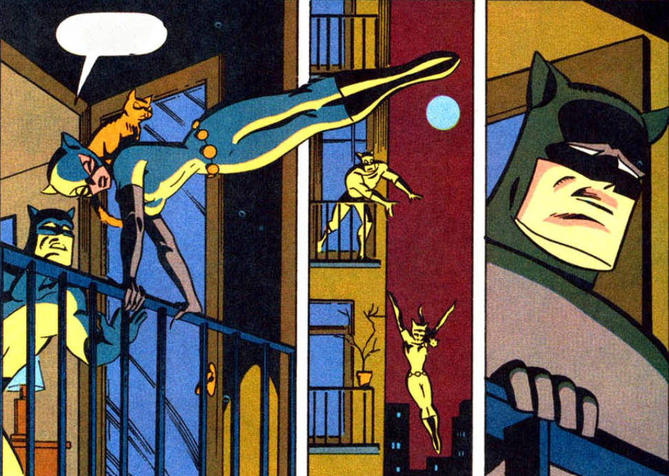 Catwoman hurts Batman Blank Meme Template