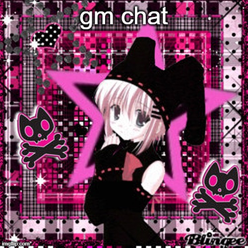 Neko Discord pfp | gm chat | image tagged in neko discord pfp | made w/ Imgflip meme maker