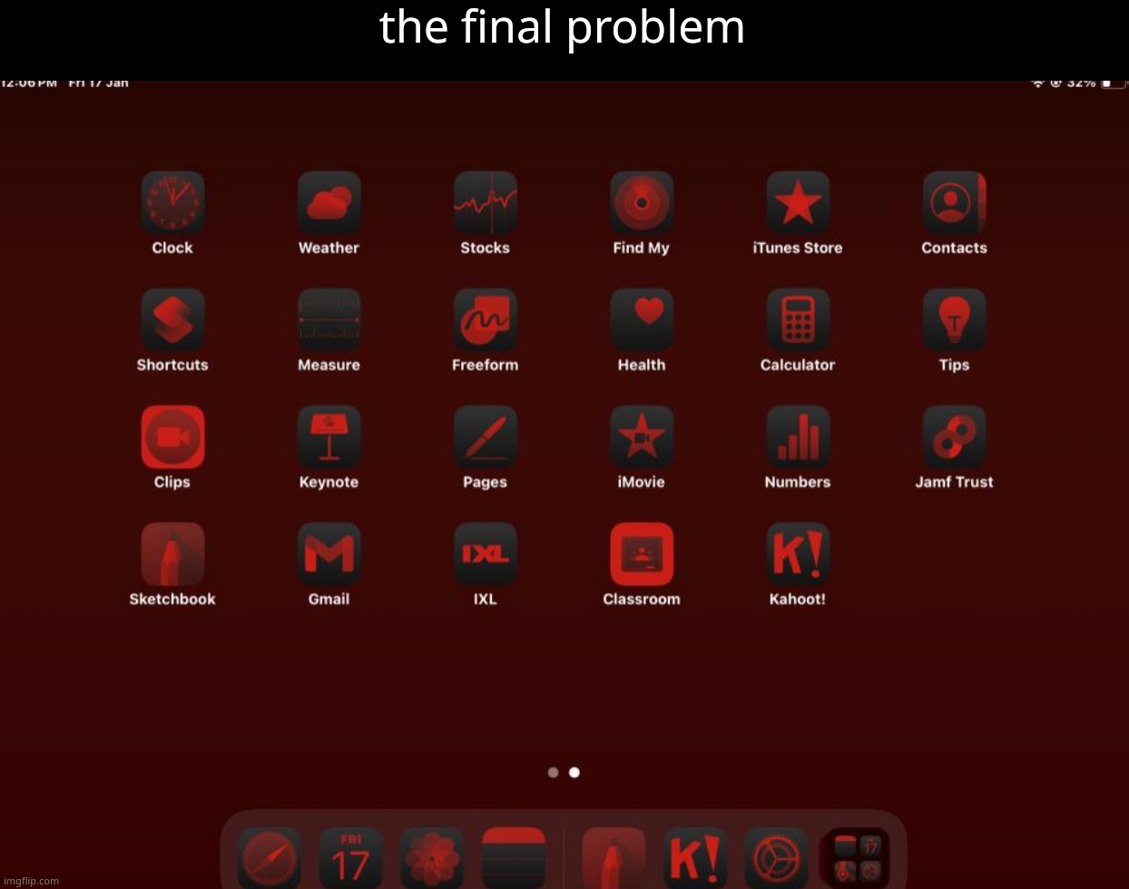 the final problem | made w/ Imgflip meme maker