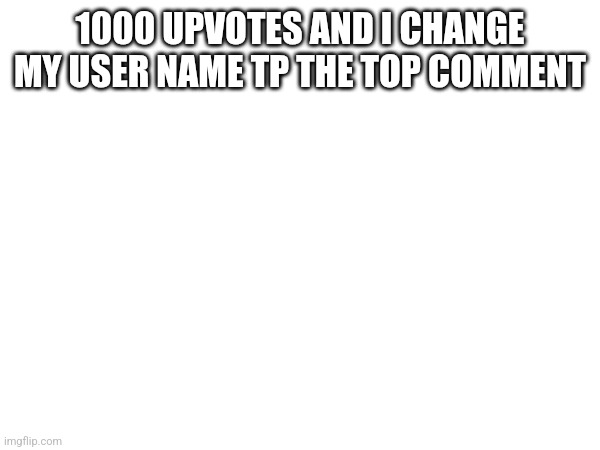 1000 UPVOTES AND I CHANGE MY USER NAME TP THE TOP COMMENT | image tagged in change | made w/ Imgflip meme maker