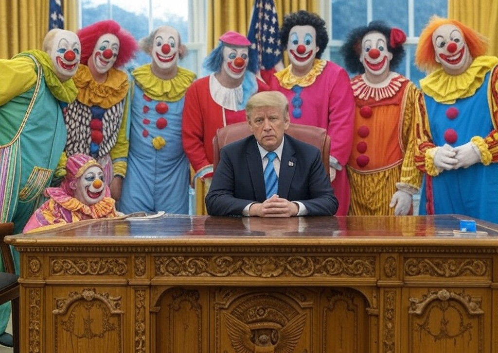 Donald Trump Oval Office clowns President Republicans Blank Meme Template