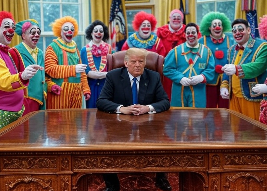 Donald Trump Oval Office clowns President Republicans Blank Meme Template