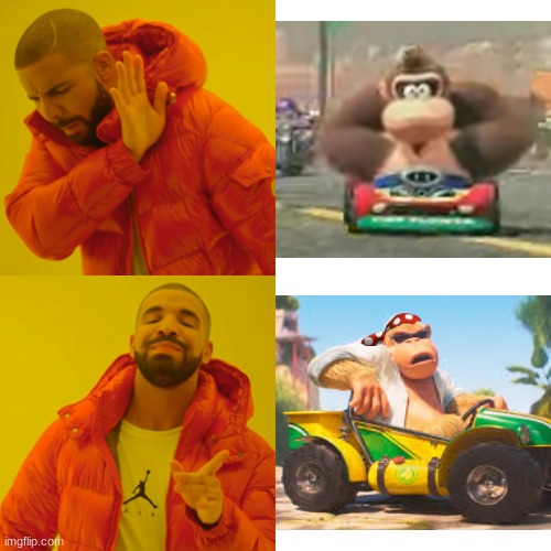 Mario Kart 9 meme | image tagged in memes,drake hotline bling,mario kart,nintendo | made w/ Imgflip meme maker