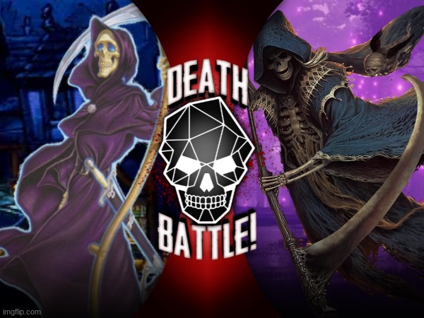 Death VS Death (Discworld VS Castlevania) | image tagged in death battle,death,discworld,castlevania | made w/ Imgflip meme maker