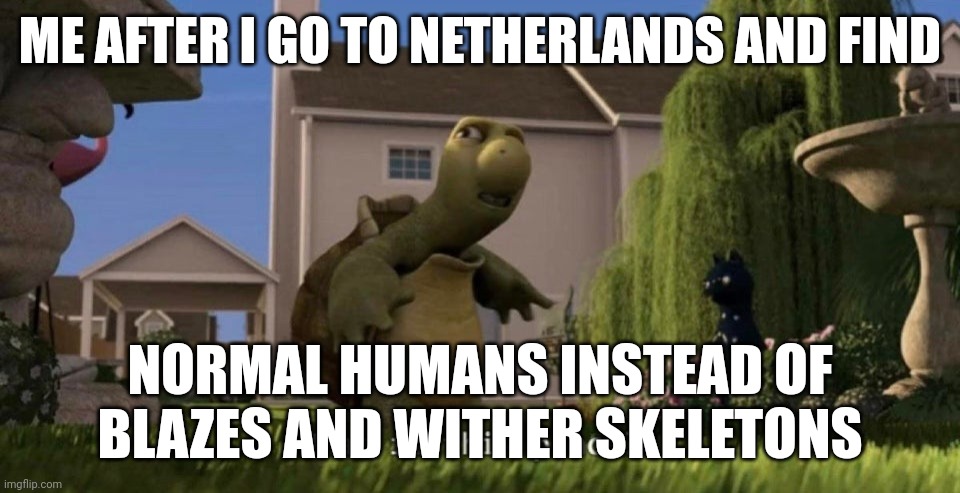 I am a certified minecraftian | ME AFTER I GO TO NETHERLANDS AND FIND; NORMAL HUMANS INSTEAD OF BLAZES AND WITHER SKELETONS | image tagged in what is this place,minecraft,funny,minecraft memes,fun,funny memes | made w/ Imgflip meme maker