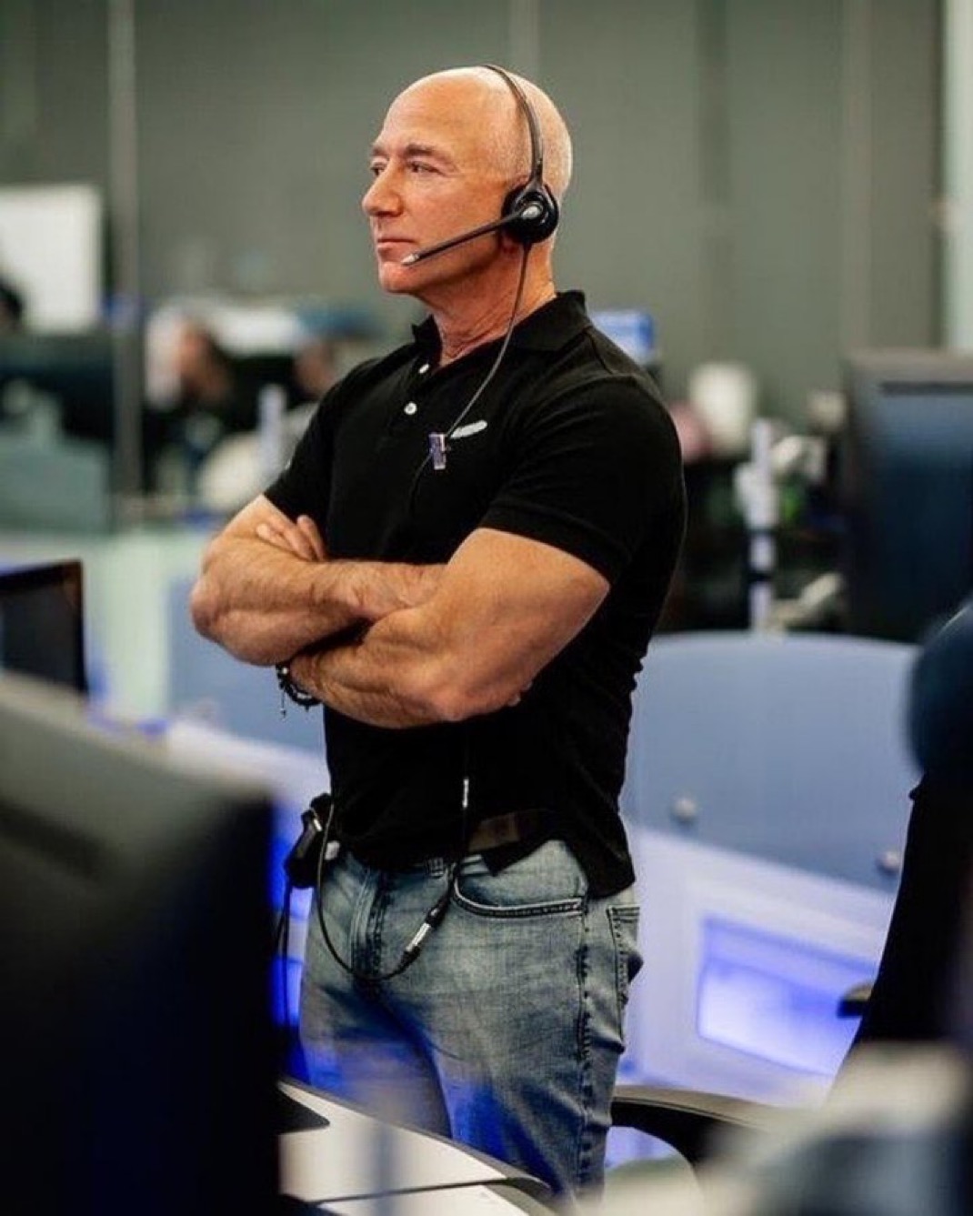 Bezos Mission Control Blank Meme Template