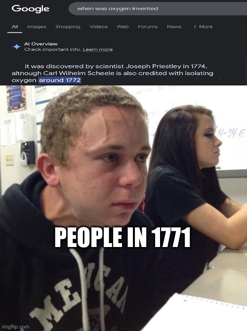 Boy holding his breath | PEOPLE IN 1771 | image tagged in boy holding his breath | made w/ Imgflip meme maker