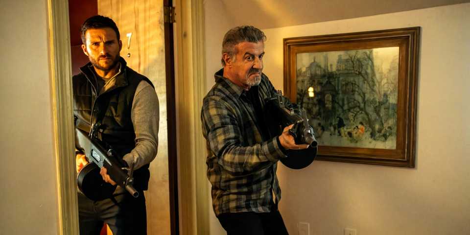 Sylvester Stallone & Scott Eastwood Blank Meme Template