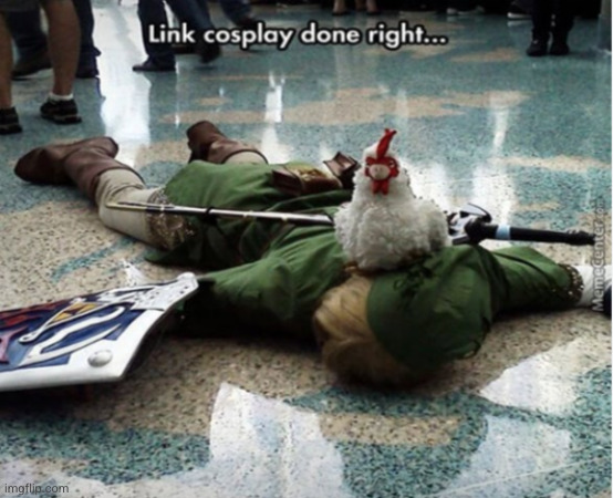 the cuccos always win | image tagged in cucco,chicken,the legend of zelda,funny,gaming,link | made w/ Imgflip meme maker