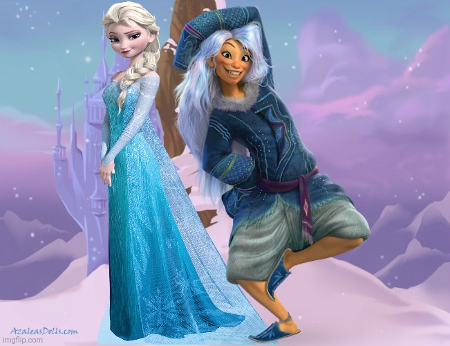 Elsa and Sisu | image tagged in raya and the last dragon,frozen,elsa,elsa frozen,sisu,disney princess | made w/ Imgflip meme maker