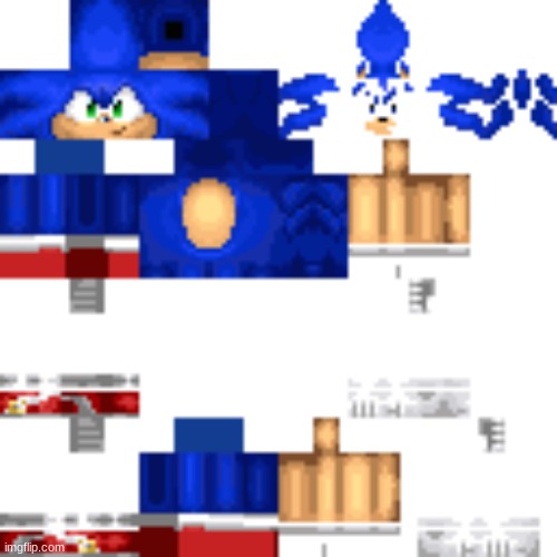 minecraft sonic | image tagged in sonic | made w/ Imgflip meme maker