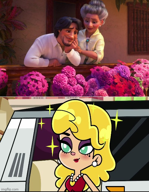 Mariano is in Love with Madonna | image tagged in mariano is in love with who,madonna,harry and bunnie,encanto,mariano guzman,crossover memes | made w/ Imgflip meme maker