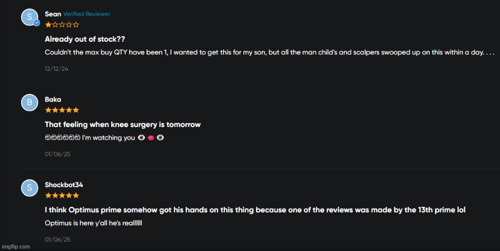 what these reviews?! :sob: | made w/ Imgflip meme maker