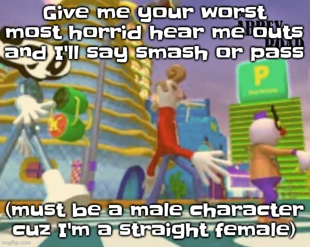 "Shut up ringo" | Give me your worst most horrid hear me outs and I'll say smash or pass; (must be a male character cuz I'm a straight female) | image tagged in shut up ringo | made w/ Imgflip meme maker