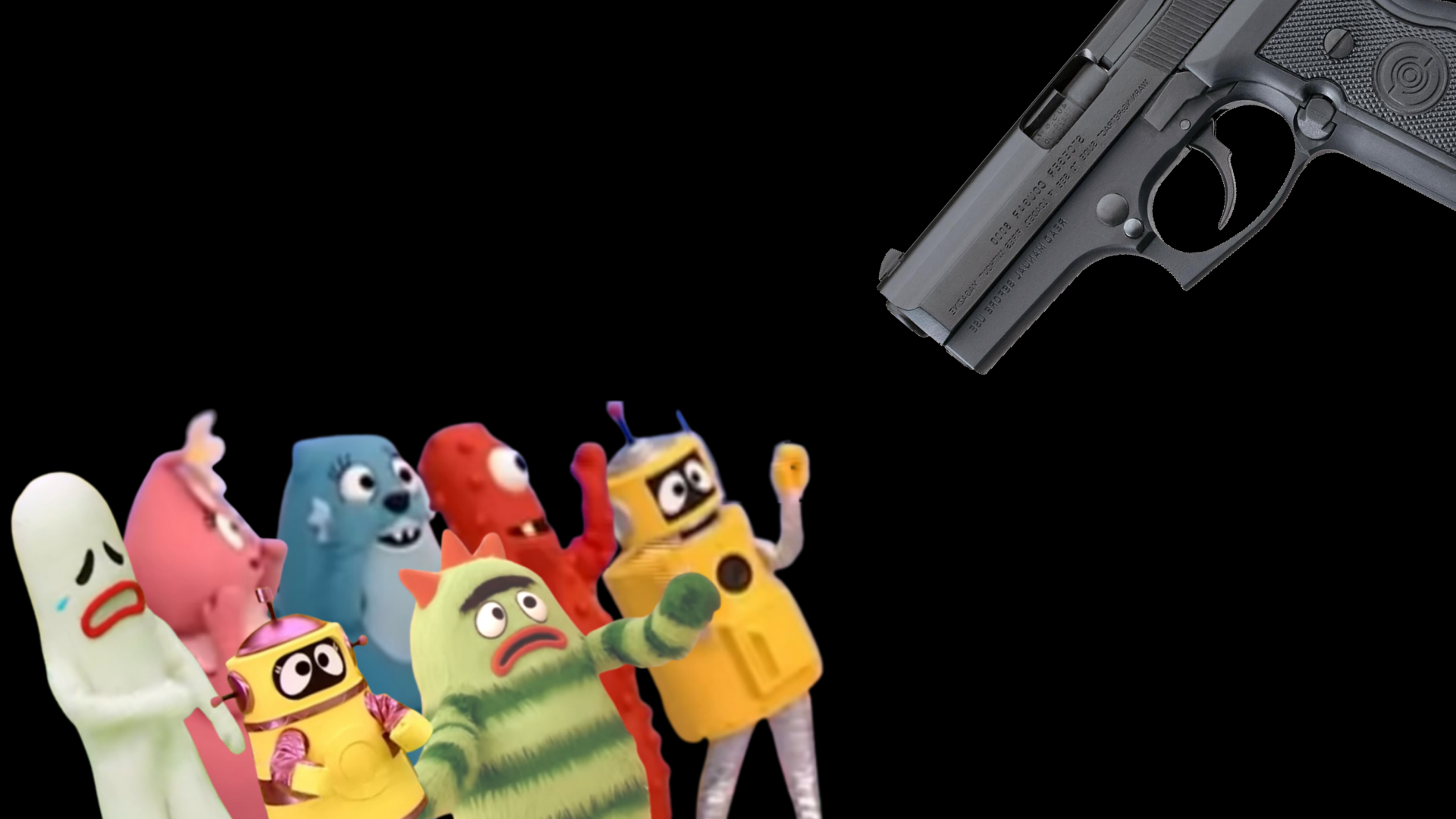 High Quality Yo Gabba Gabba Blank Meme Template