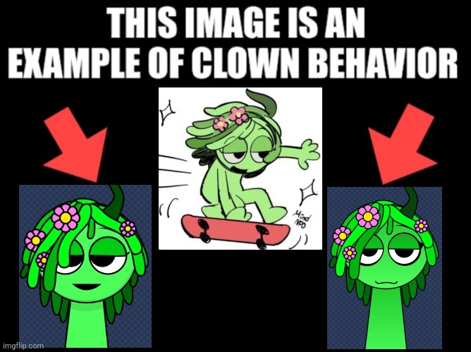 Vineria has no aura | image tagged in this image is an example of clown behavior dark mode,vinegar | made w/ Imgflip meme maker