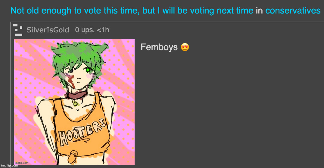 man i fucking love posting ragebait on political streams | made w/ Imgflip meme maker