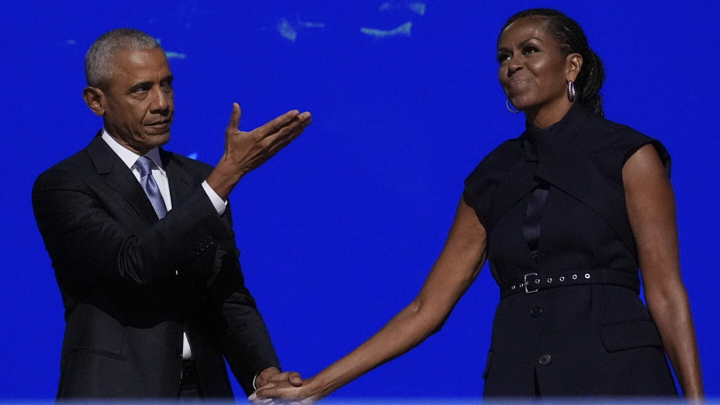 Barack Presents Big Mike Blank Meme Template