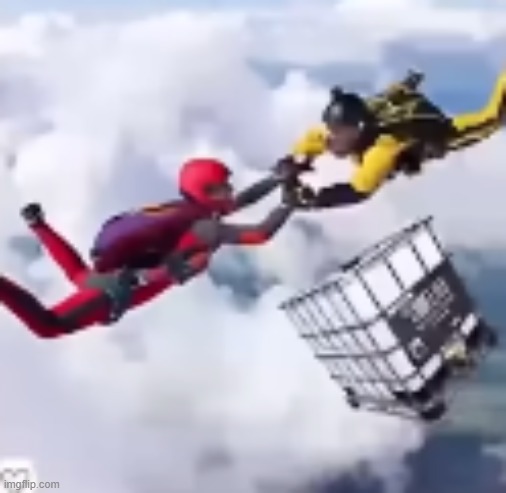 AH YES SKYDIVING WITH MY CARTON OF LUBE | made w/ Imgflip meme maker