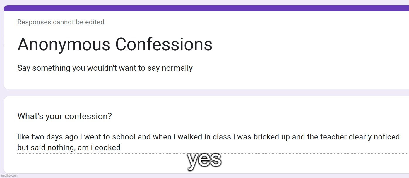 yes | made w/ Imgflip meme maker
