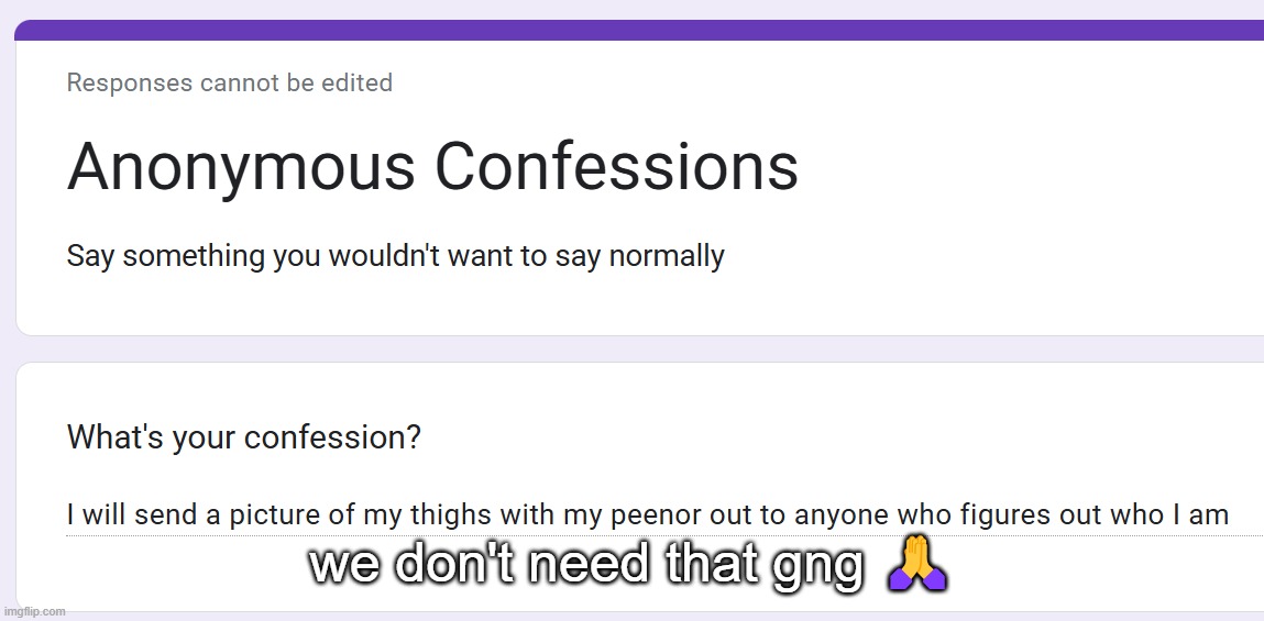 we don't need that gng 🙏 | made w/ Imgflip meme maker