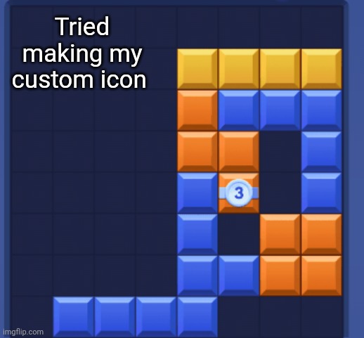 Tried making my custom icon | made w/ Imgflip meme maker