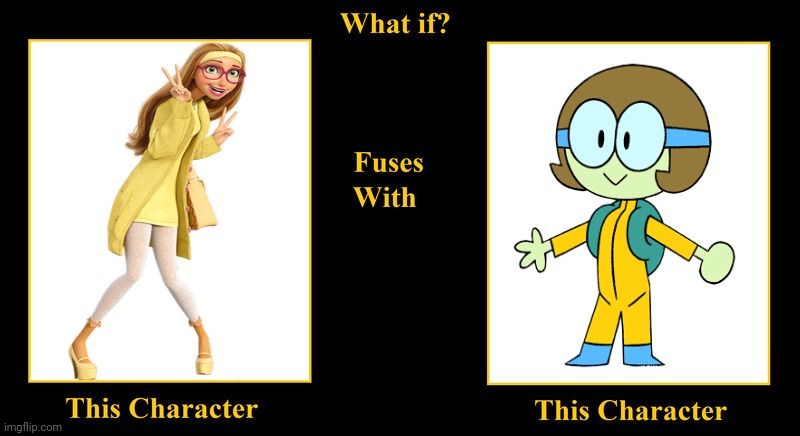 Honey Lemon Fuses With Dendy | image tagged in what if fuses,dendy,ok ko lets be heroes,big hero 6,smart,genius | made w/ Imgflip meme maker