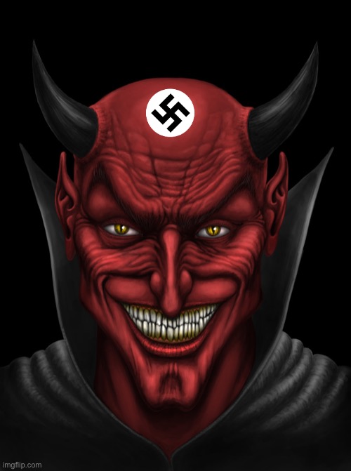 Nazi Devil | image tagged in dancing with the devil,nazi,hitler,german | made w/ Imgflip meme maker