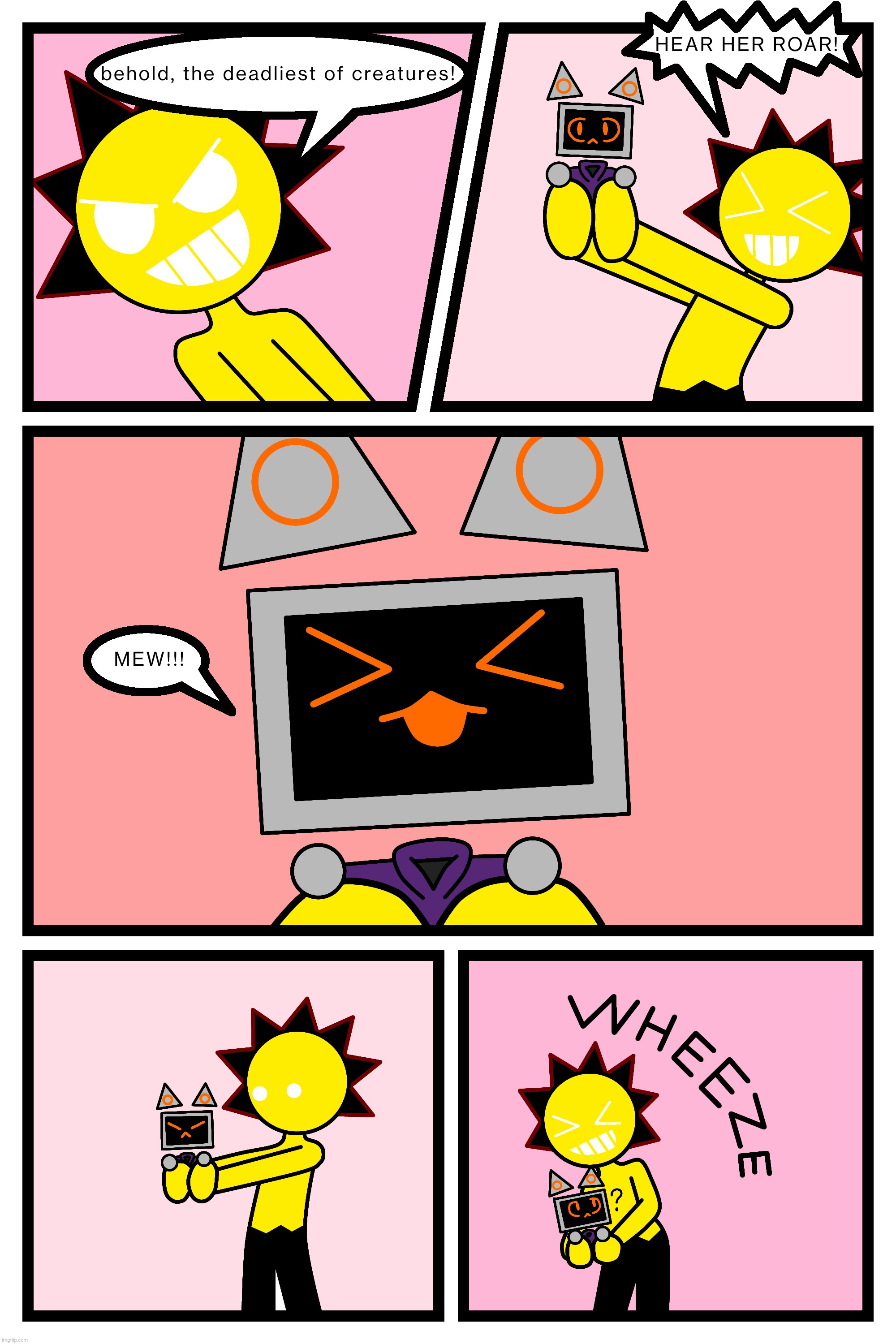 Cute comic I made a couple days ago (characters aren't mine, they belong to Elsuperm1 and .SweetSixteenSubSpace.) | made w/ Imgflip meme maker