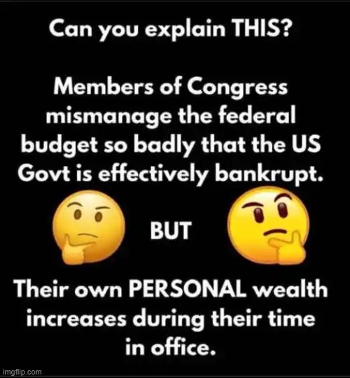 Isn't it Ironic? | image tagged in think about it,congress,personal finance,government corruption,irony,national debt | made w/ Imgflip meme maker