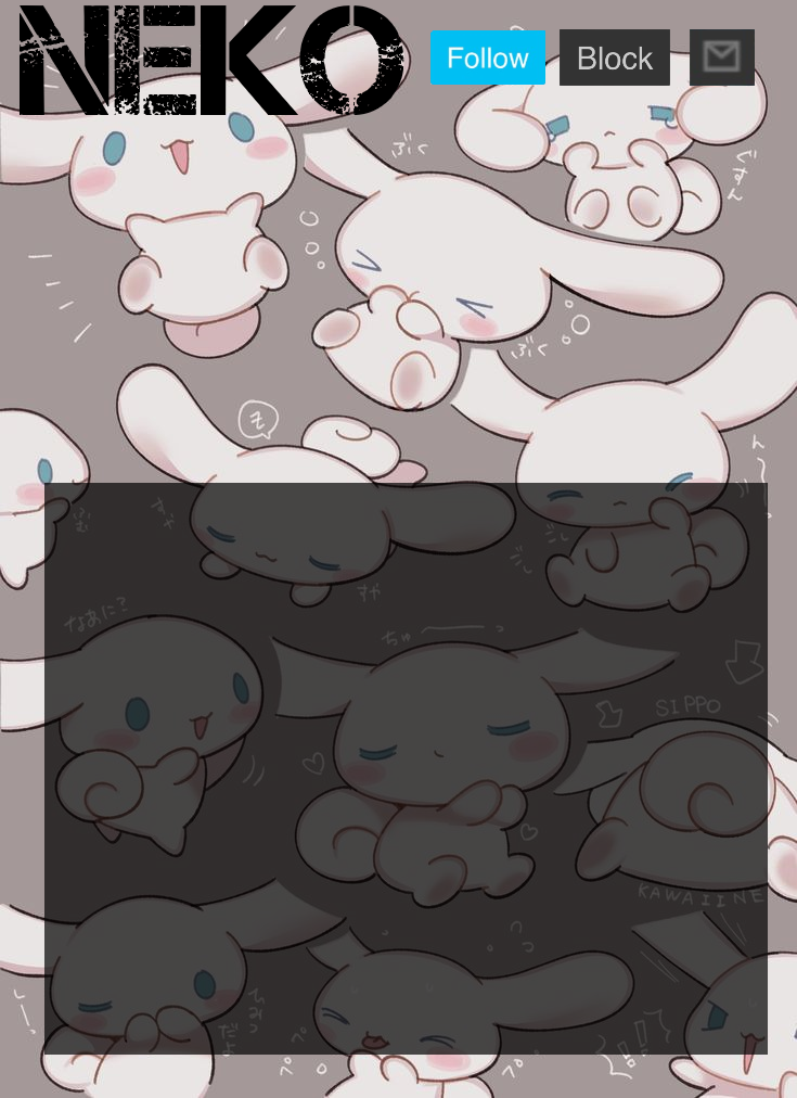 High Quality Neko Cinnamoroll temp Blank Meme Template