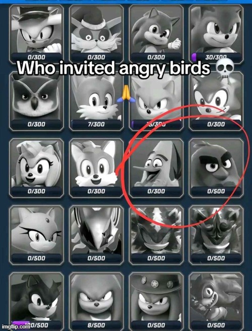 bruhhhhhh | image tagged in angry birds,memes,sonic,bruhhhhh | made w/ Imgflip meme maker