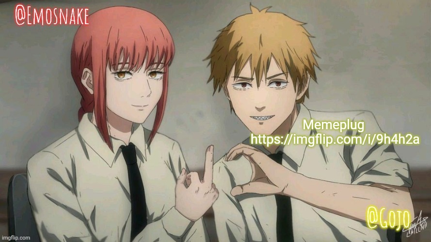 Upvote if you want year worth of luck | Memeplug 
https://imgflip.com/i/9h4h2a | image tagged in emosnake and gojo shared template | made w/ Imgflip meme maker