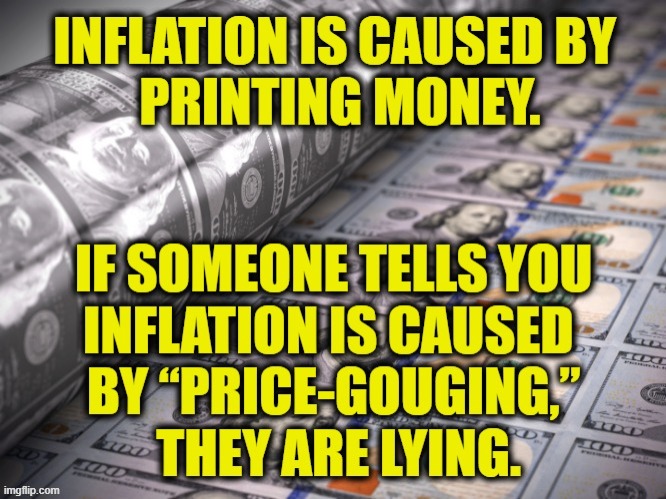 More Leftist Logic | image tagged in inflation | made w/ Imgflip meme maker