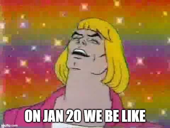 He man | ON JAN 20 WE BE LIKE | image tagged in he man | made w/ Imgflip meme maker