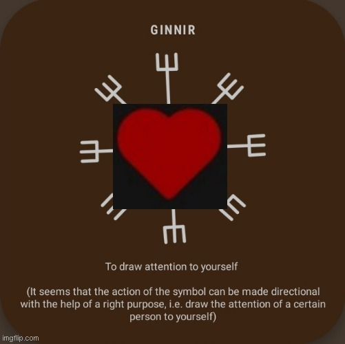 High Quality Rune | Loved FetLife Attention Blank Meme Template