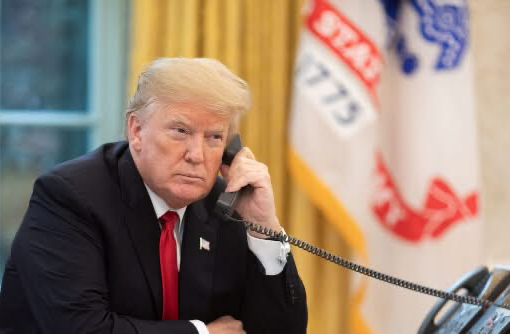 Trump phone Blank Meme Template