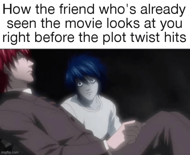 image tagged in death note,l,light | made w/ Imgflip meme maker